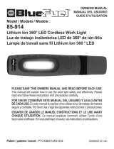 Schumacher NAPA 85-914 Lithium Ion 360˚ LED Cordless Work Light El manual del propietario