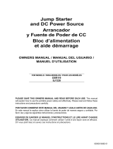 Schumacher Electric DSR119 Jump Starter and DC Power Source SJ1328 Jump Starter and DC Power Source El manual del propietario