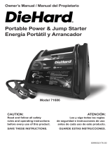 Schumacher DieHard 71686 Portable Power and Jump Starter El manual del propietario