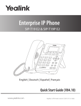 Yealink SIP-T19 E2 & T19P E2 Guía de inicio rápido