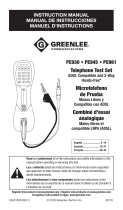 Greenlee PE961 Manual de usuario