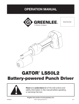 Greenlee GATOR LS50L Li-ion Battery Punch Driver Manual de usuario
