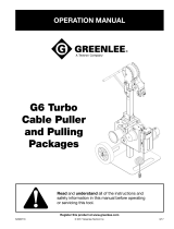 Greenlee G6 Turbo Tugger Cable Puller Manual de usuario