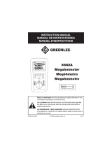 Greenlee 5882A Megohmmeter Manual de usuario