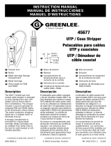 Greenlee 45677 Manual de usuario