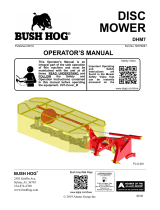 Bush Hog Disc Hay Mower El manual del propietario