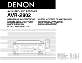 Denon AVR-2802 Manual de usuario