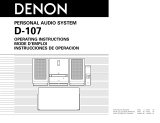 Denon D-107 Manual de usuario