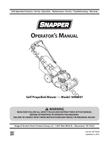 Simplicity WALKBEHIND MOWER, SNAPPER SP80 (1696607) Manual de usuario