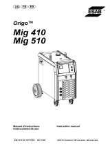 ESAB Origo Mig 410 Manual de usuario