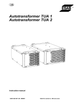 ESAB Autotransformer TUA 1 Manual de usuario