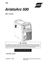 ESAB AristoArc 500 Manual de usuario