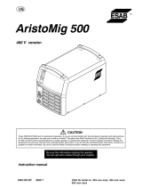 ESAB Aristo®Mig 500 Manual de usuario