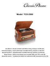 Classic Phono Classic Phono TCD-2500 USB Manual de usuario