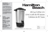 Hamilton Beach 40516R Manual de usuario