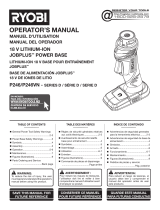 Ryobi P189 Manual de usuario