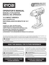 Ryobi P262 El manual del propietario