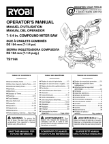 Ryobi TS1144 El manual del propietario