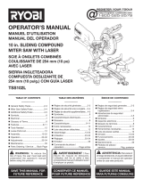 Ryobi TSS102L El manual del propietario