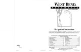 West Bend 41089 Manual de usuario