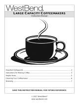 West Bend Large Capacity Coffeemakers 33600 Manual de usuario