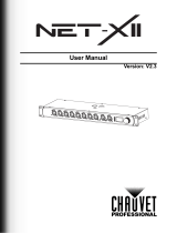 Chauvet Professional Net-X Manual de usuario
