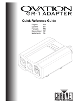 Chauvet Ovation GR-1 Adapter Guia de referencia