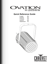 Chauvet Professional Ovation H-265WW Guia de referencia