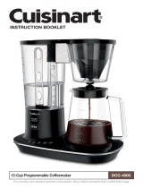 Cuisinart 12-Cup Programmable Coffeemaker [DCC-4000] Manual de usuario