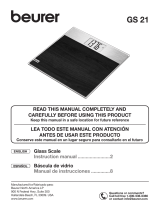 Beurer GS 21 El manual del propietario