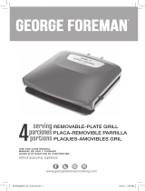 George Foreman RPGF3602RD Guía del usuario