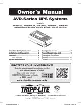 Tripp Lite AVR Series El manual del propietario