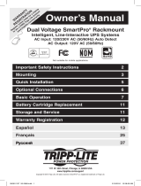 Tripp Lite Dual Voltage SmartPro Rackmount UPS El manual del propietario