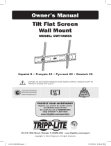 Tripp Lite DWT4585X Tilt Flat Screen Wall Mount El manual del propietario