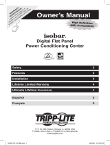 Tripp Lite Flat Panel Conditioning Center Isobar El manual del propietario
