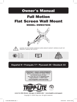Tripp Lite Full Motion Flat Screen Wall Mount El manual del propietario