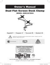Tripp Lite Model: DDR1327DCS Dual Flat Screen Desk Clamp El manual del propietario
