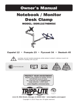 Tripp Lite Model: DDR1327NBMSC Notebook / Monitor Desk Clamp El manual del propietario