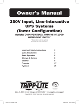 Tripp Lite OMNIVSINT800/OMNIVSINT1000/OMNIVSINT1500XL UPS El manual del propietario