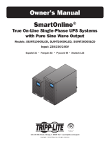 Tripp Lite SmartOnline True On-Line Single-Phase UPS Systems El manual del propietario