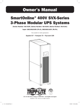 Tripp Lite SmartOnline® 400V SVX-Series 3-Phase Modular UPS Systems El manual del propietario