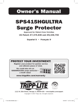 Tripp Lite SPS415HGULTRA Surge Suppressor El manual del propietario