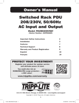 Tripp Lite Switched Rack PDU 208/230V, 50/60Hz AC Input and Output El manual del propietario