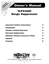 Tripp Lite TLP31SAT Surge Protector El manual del propietario
