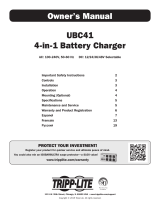 Tripp Lite UBC41 4-in-1 Battery Charger El manual del propietario