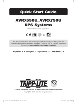 Tripp Lite AVRX550U/AVRX750U UPS Guía de inicio rápido