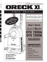Oreck DTX1200 Guía del usuario