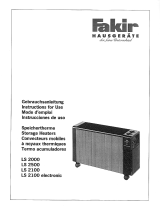 Fakir LS2100electronic El manual del propietario