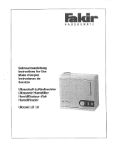 Fakir Ultronic LB 10 El manual del propietario