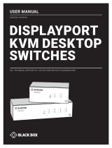Black Box 2- and 4-Port Dual-Head DisplayPort KVM Desktop Switches Manual de usuario